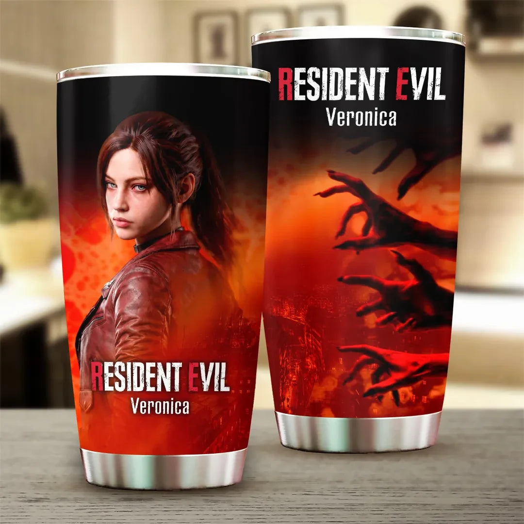 Resident Evil Veronica Tumbler 2026 RE Veronica Merch Game Lover Gifts For Sisters - Loomnari