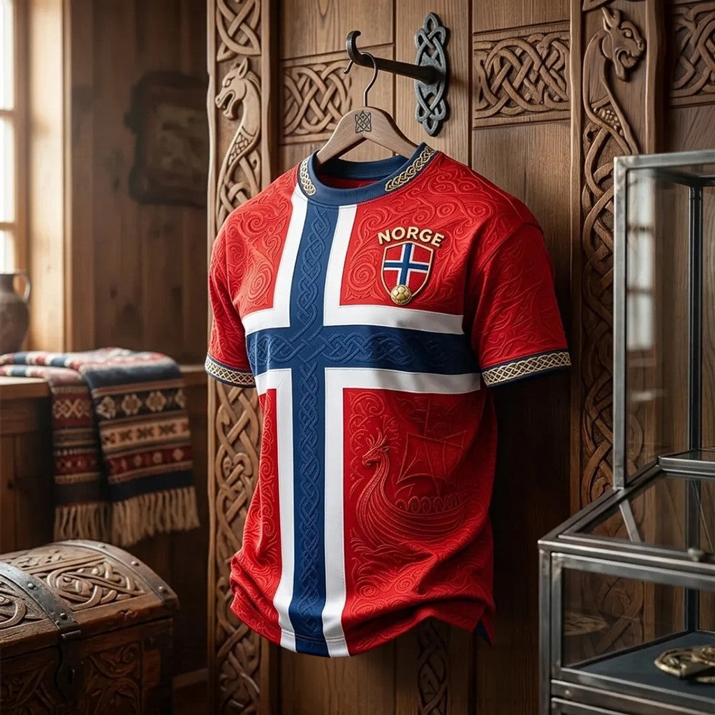 Norway FIFA World Cup 2026 Merch Norway Viking Ship T-Shirt Gift For Football Lovers - Loomnari