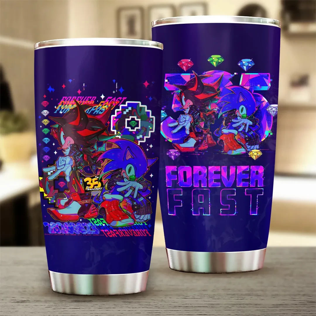 Sonic the Hedgehog 35th Anniversary Tumbler 2026 Sonic the Hedgehog Merch Best Birthday Gifts - Loomnari