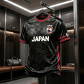 Japan Soccer Black Japanese Art Style T-Shirt Japan World Cup 2026 Merch Gift For Fans - Loomnari