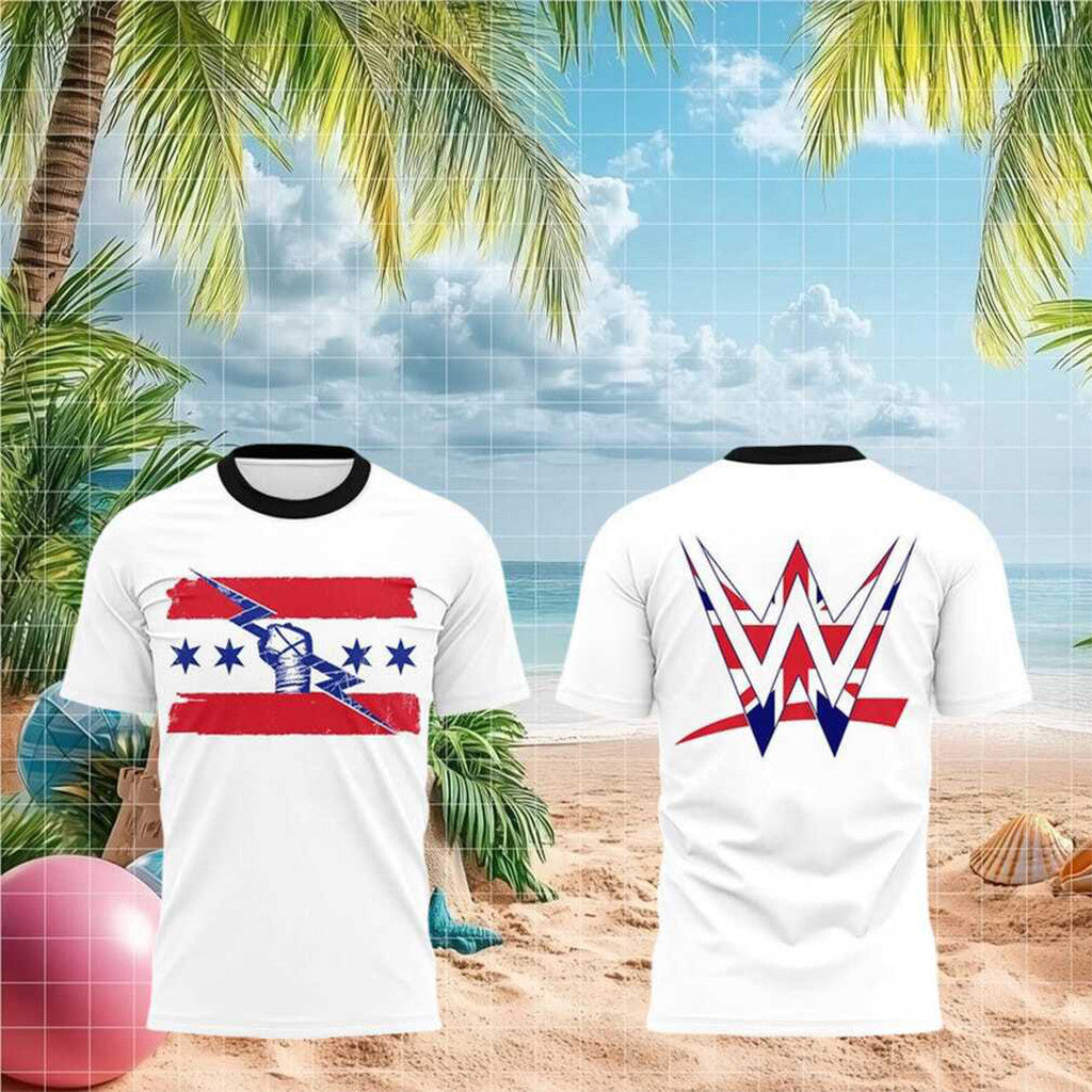 CM Punk Fist Lightning Bolt WWE London Tour White T-Shirt CM Punk Merch 2026 Wrestling Fan Gift - Loomnari
