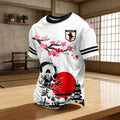 Japan Samurai Cherry Blossom Soccer T-Shirt Japan National Team 2026 World Cup Merch Him Gifts - Loomnari