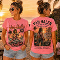 Van Halen Vintage Retro Sunset Pink T-Shirt Van Halen Merch 2026 Summer Gift For Music Lovers - Loomnari