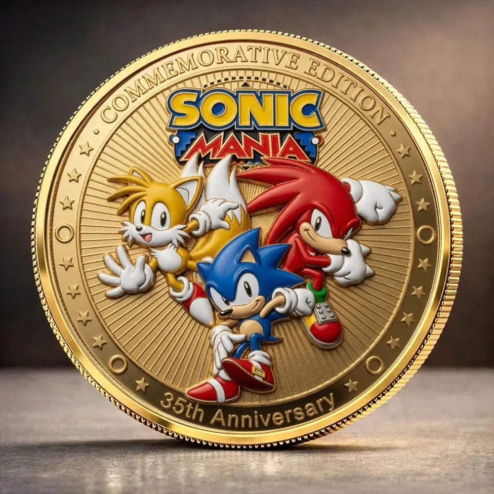 Sonic The Hedgehog 35th Anniversary Commemorative Coin 2026 Sonic The Hedgehog Merchandise - Loomnari