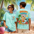 Snoopy Sundae Coast Club Dairy Queen Retro T-Shirt Tropical Summer Vacation Beach Apparel - Loomnari