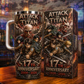 Attack On Titan 17th Anniversary Merch 2026 Titan Battle Anime Tumbler Best Gift For Brothers - Loomnari