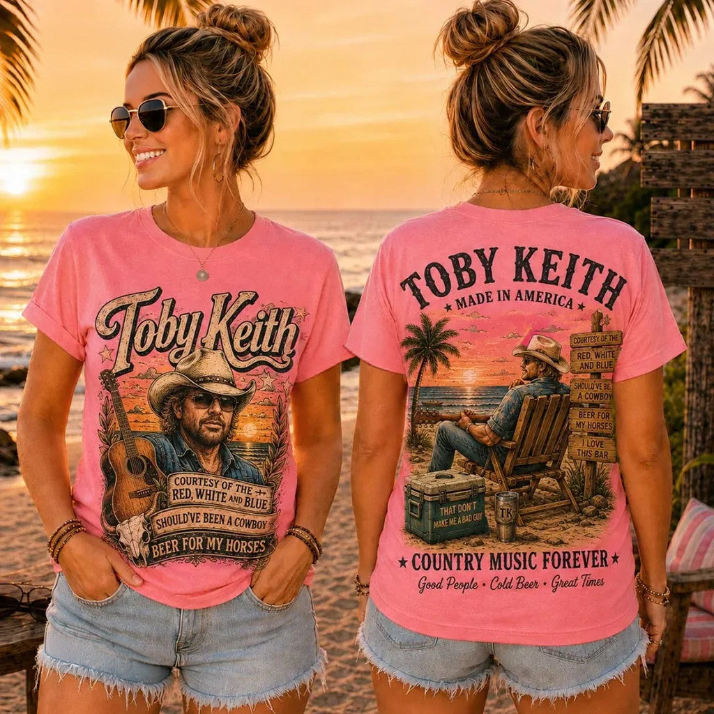 Toby Keith Country Music Forever T-Shirt 2026 Toby Keith Merch Best Gift For Fan For Her - Loomnari