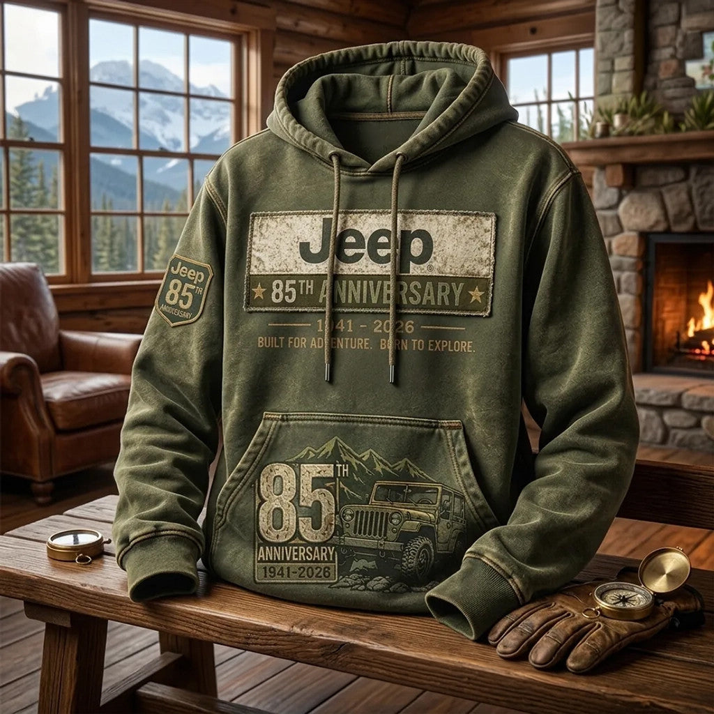 Jeep 85th Anniversary 2026 Hoodie Built For Adventure Born To Explore Hoodie Dad Gifts - Loomnari