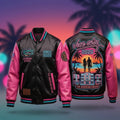 Grand Theft Auto VI Vice City 2026 American Dream Varsity Leather Jacket GTA 6 Merch Gamer Gift - Loomnari