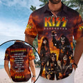 KISS Destroyer Hawaiian Shirt 2026 KISS Band Merch Cool Gift For Rock Music Fans - Loomnari