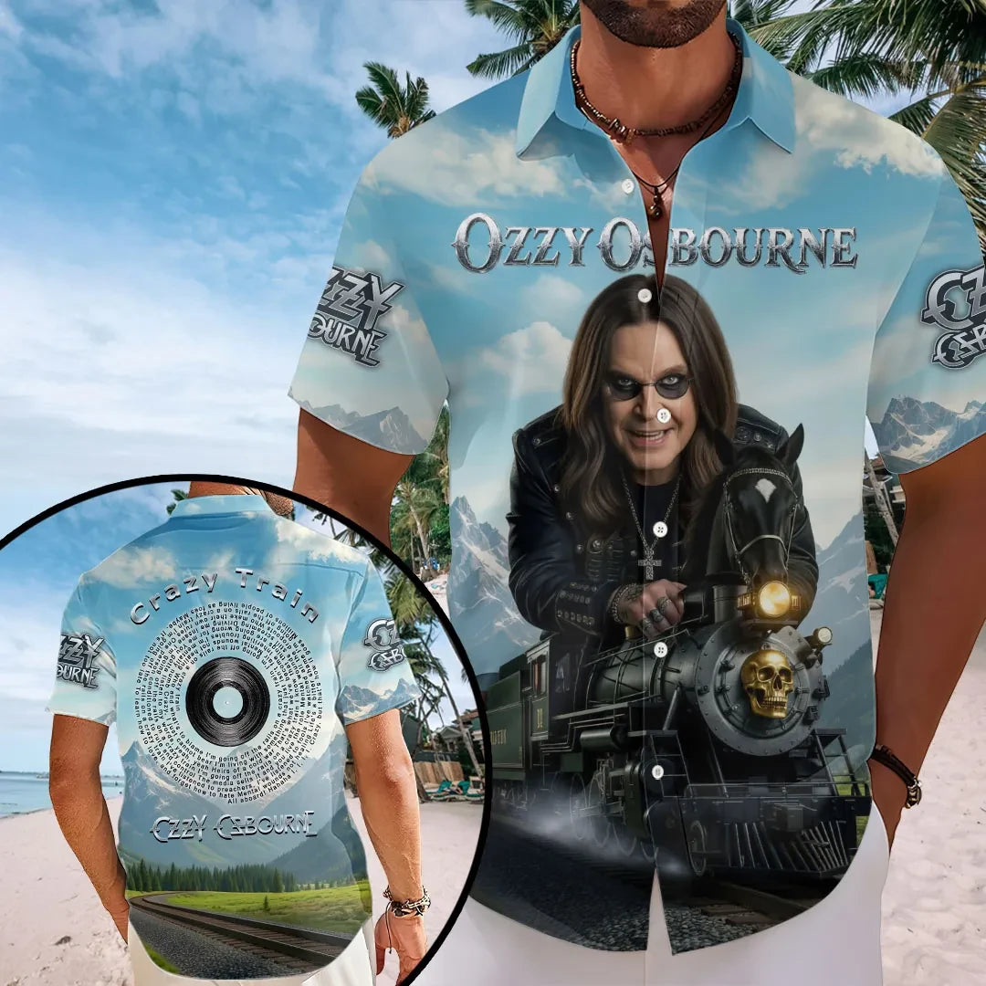 Ozzy Osbourne Crazy Train Hawaiian Shirt 2026 Ozzy Osbourne Merch Gift For Fans - Loomnari