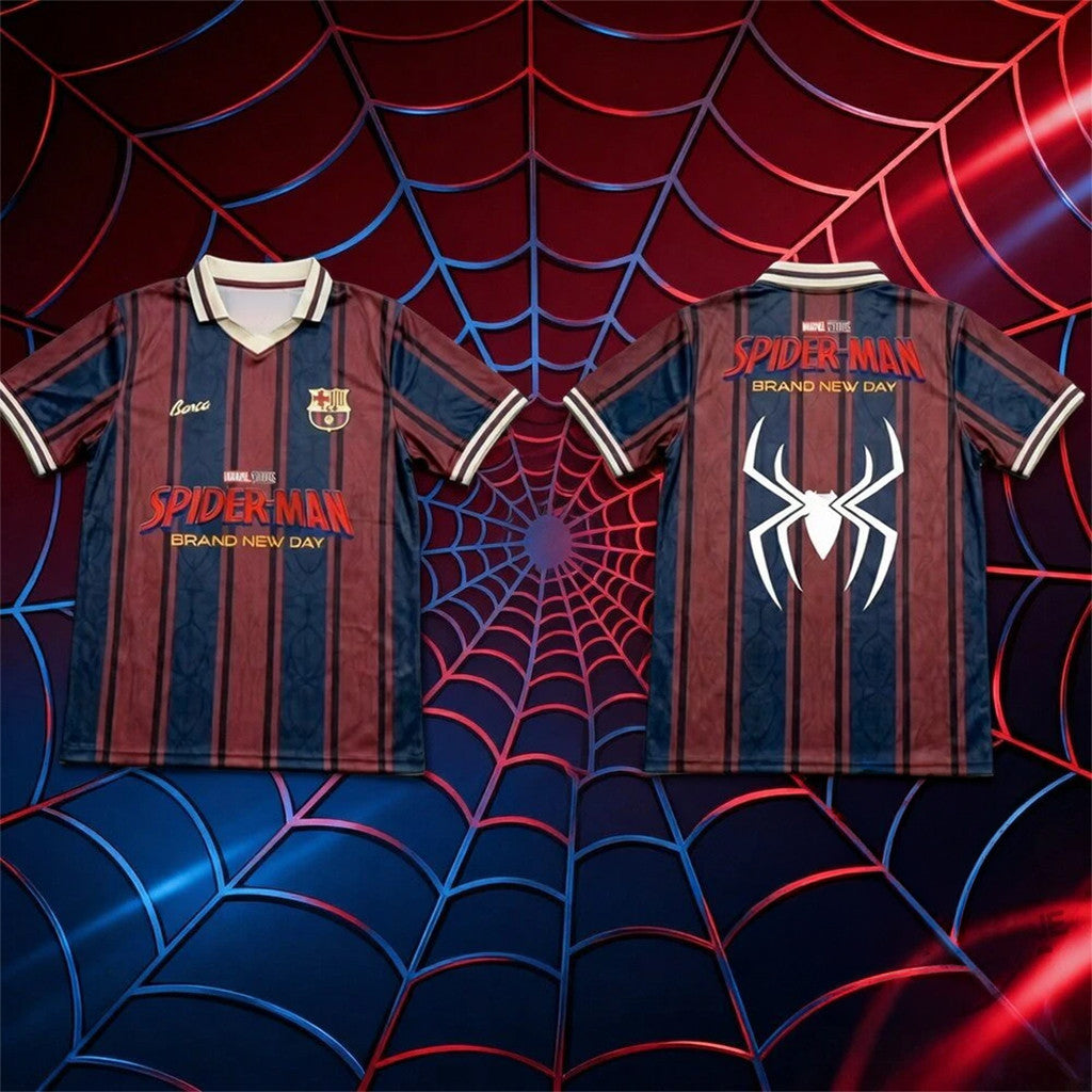 Fc Barcelona Spider Man Brand New Day 2026 Jersey Shirt Barcelona Merch Gift For Brothers - Loomnari