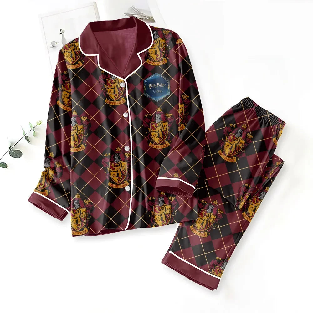 Harry Potter X Gryffindor Pajama Set 2026 Harry Potter Merch Best Gift For Sisters - Loomnari