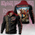 Iron Maiden Stand Collar Zip Jacket 2026 Iron Maiden Merch Gift For Heavy Metal Band Fans - Loomnari