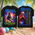 Santana Oneness Tour 2026 Live Under The Cosmic Light Retro Music Shirt Santana Merch Fan Gifts - Loomnari
