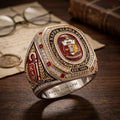 Kappa Alpha Psi 1911 Gold Tone Ring KAP Fraternity Merch Gift For Father In Law - Loomnari
