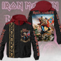 Iron Maiden 2026 The Trooper Windbreaker Jacket Iron Maiden Merch Best Gift For Band Fans - Loomnari