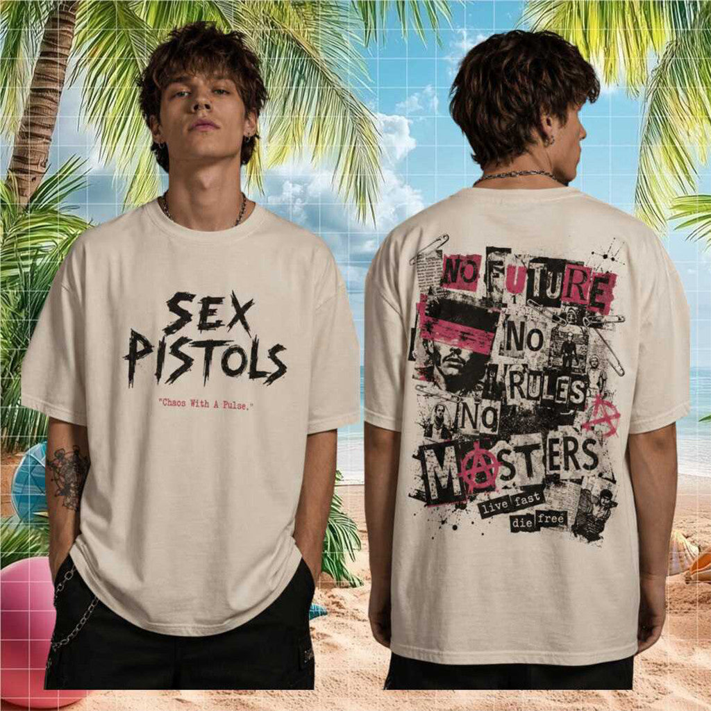 Sex Pistols Chaos With A Pulse Vintage T-Shirt x Pistols Merch Punk Rock Band Fan Gifts - Loomnari