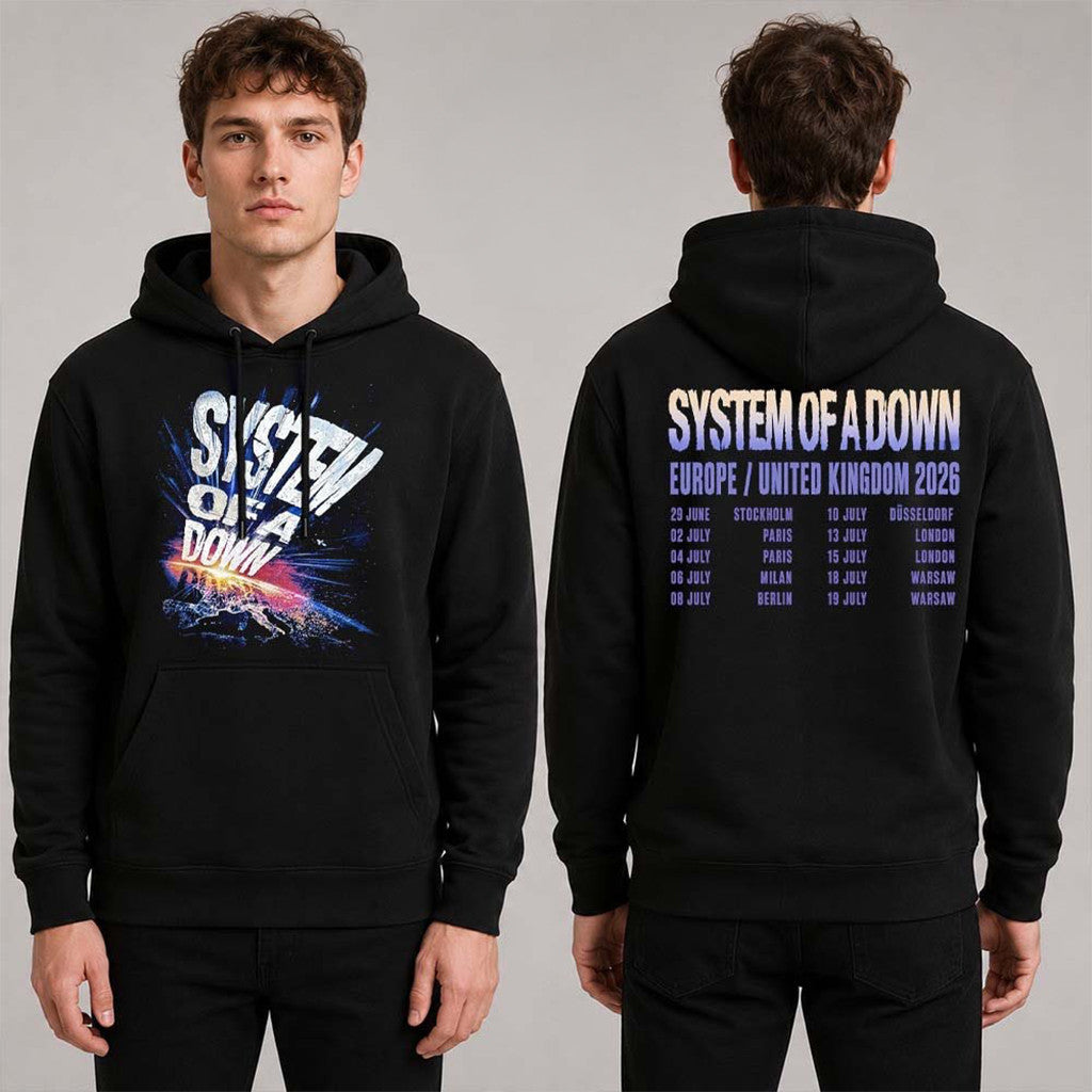 System Of A Down EU And UK Tour 2026 Hoodie SOAD Tour Merch Gift For Band Fans - Loomnari