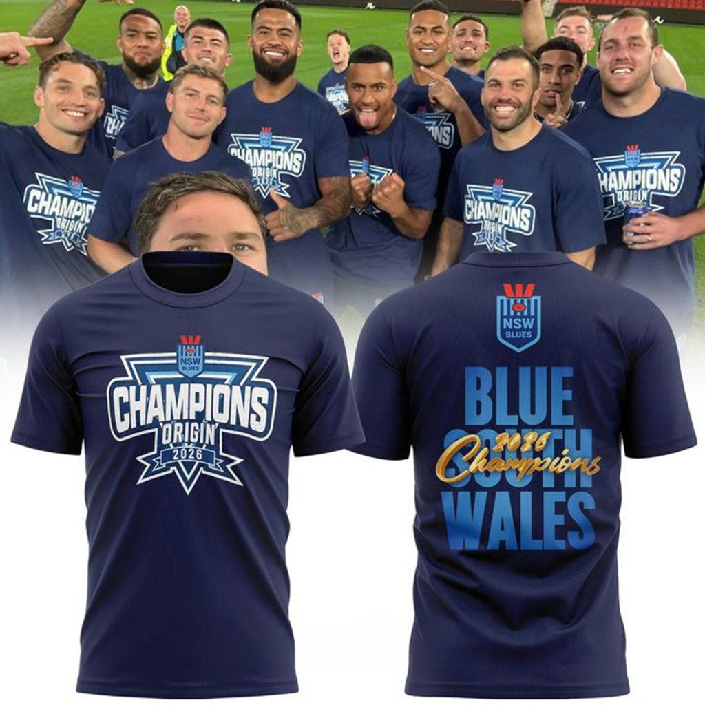 NSW Blues 2026 State Of Origin Champions Special Shirt NSW Blues Merch Gift For Rugby Fans - Loomnari