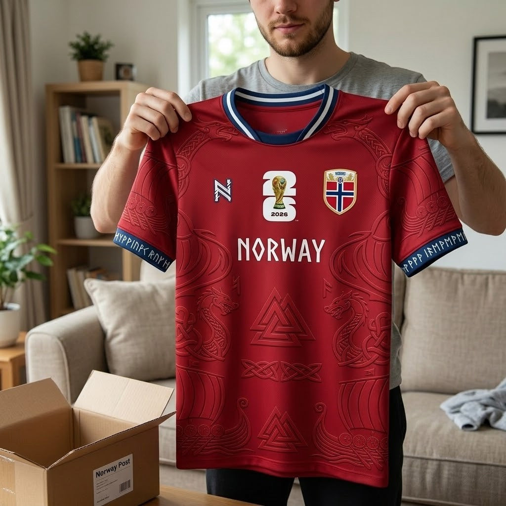 Norway Haaland Number 9 FIFA World Cup 2026 Jersey Shirt Norway National Team Merch Fan Gifts - Loomnari