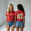 Taylor And Travis Marriage Love Story T-Shirt Swiftie Merch Best Gift For Sister - Loomnari