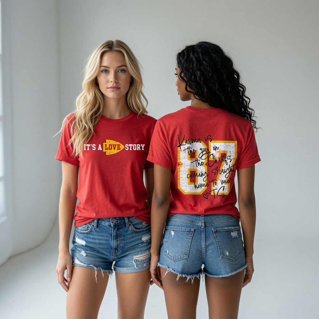 Taylor And Travis Marriage Love Story T-Shirt Swiftie Merch Best Gift For Sister - Loomnari