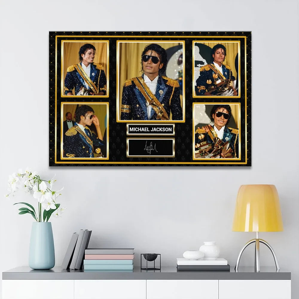 Michael Jackson Signature Poster 2026 The King Of Pop Michael Jackson Merch Wall Art Decor - Loomnari