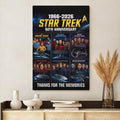 Star Trek 60th Anniversary Poster 1966 2026 Star Trek Merch Sci Fi Fan Living Room Decor Ideas - Loomnari