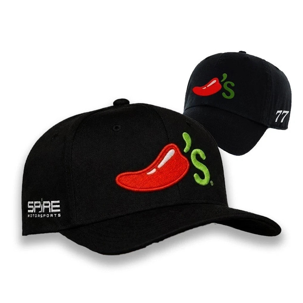 Carson Hocevar Merch 2026 Carson Hocevar Spire Motorsports Hat Chili's Cap Embroidered Fan Gift - Loomnari