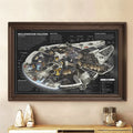 Star Wars Merch 2026 Millennium Falcon Poster Wall Art Decor Gift For Movie Fans - Loomnari