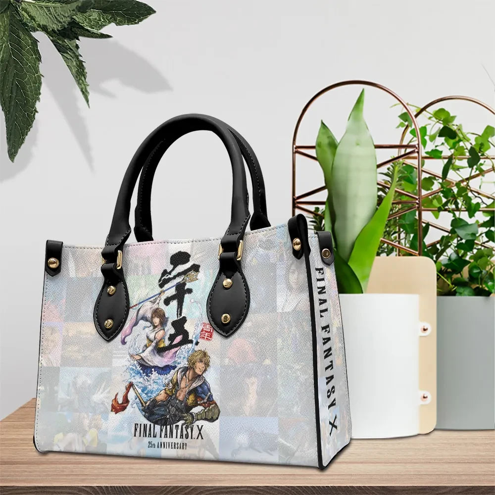 Final Fantasy X Merch 2026 FF5 25th Anniversary Leather Handbag Gamer Gear Gifts For Friends - Loomnari