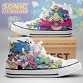 Sonic The Hedgehog High Top Shoes Sneakers Sonic The Hedgehog Merch 2026 Gift For Besties - Loomnari