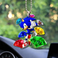 Sonic The Hedgehog 35th Anniversary Acrylic Car Ornament Car Decor Accessories For Gamers - Loomnari