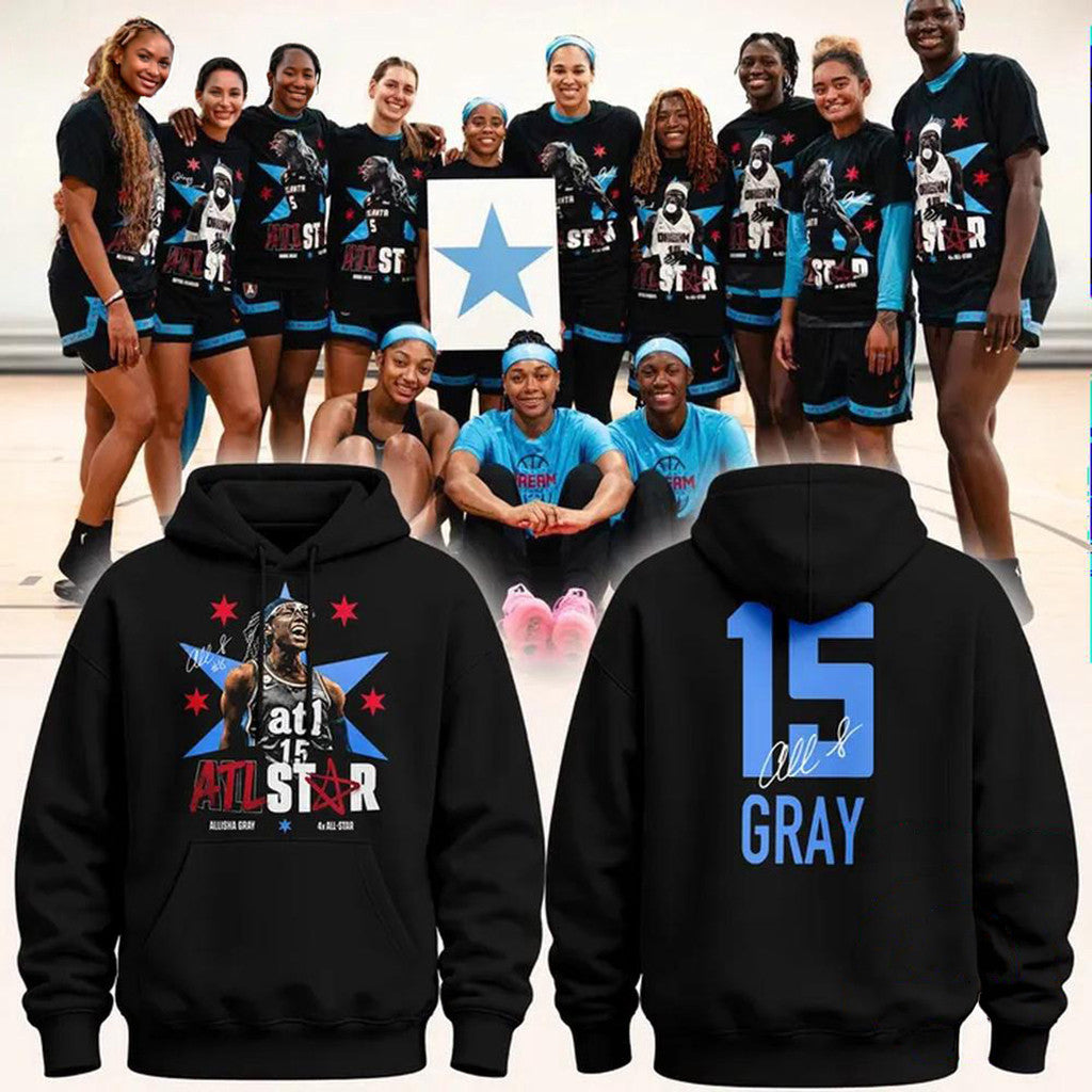 Atlanta Dream Allisha Gray 4x ATL Signature Hoodie Allisha Gray Merch Gifts For Fans - Loomnari