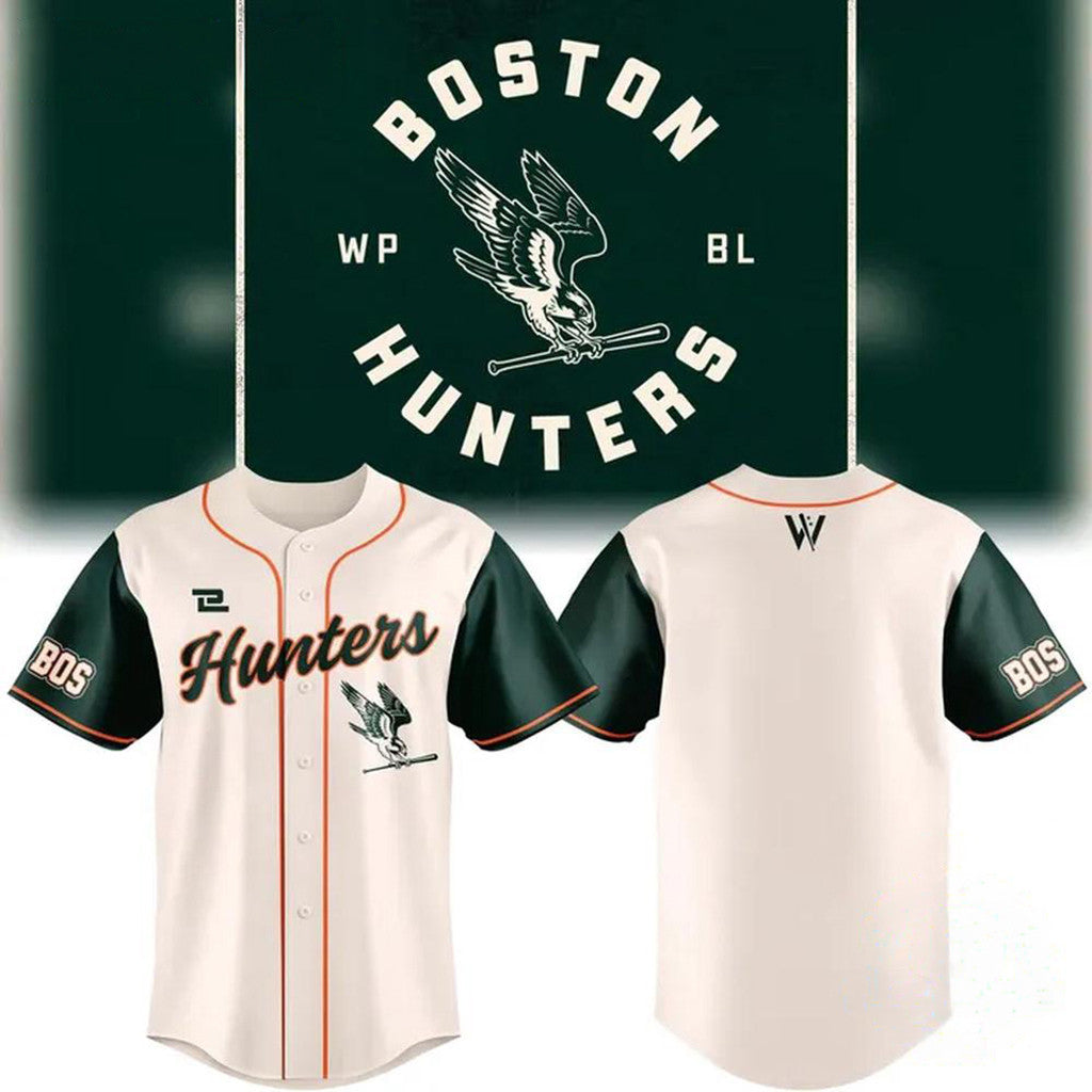 Boston Hunters Home Replica 2026 Baseball Jersey Boston Hunters Merch Unique Gift - Loomnari