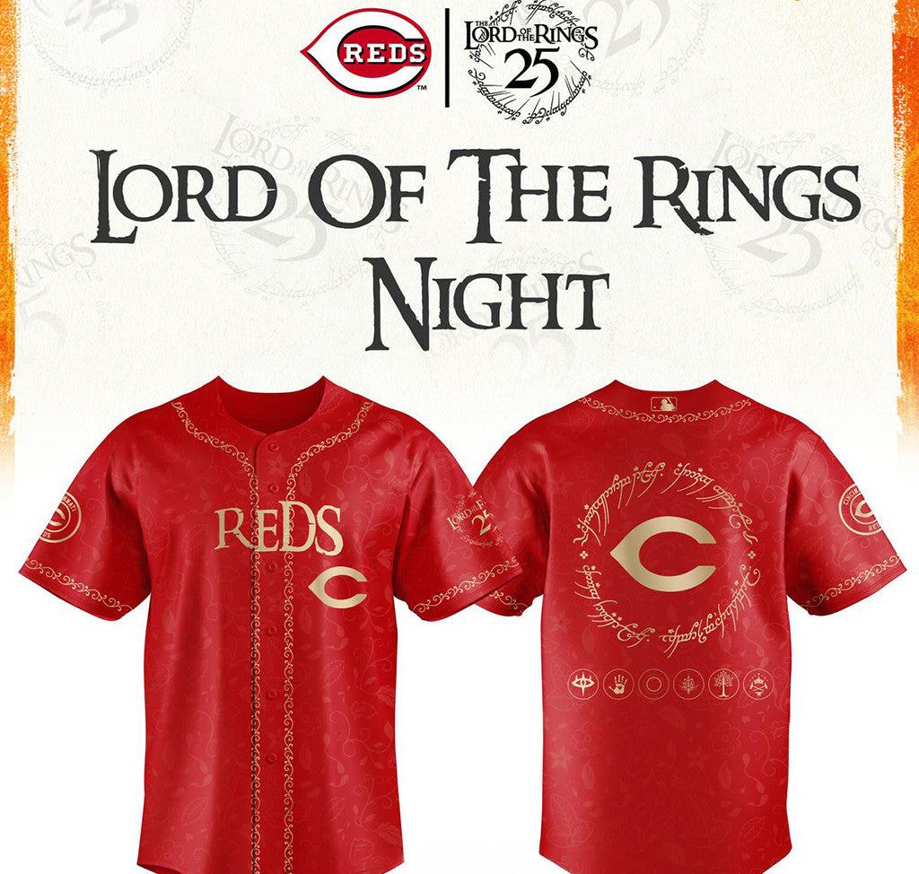Cincinnati Reds Merch The Lord Of The Rings 2026 Baseball Jersey Gift Ideas For Brother - Loomnari
