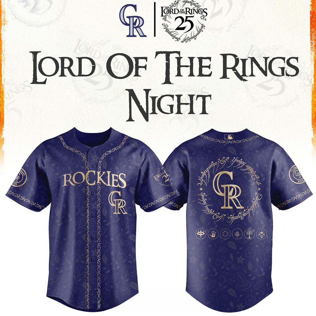 Colorado Rockies Merch The Lord Of The Rings 2026 Baseball Jersey Gifts For Brother - Loomnari