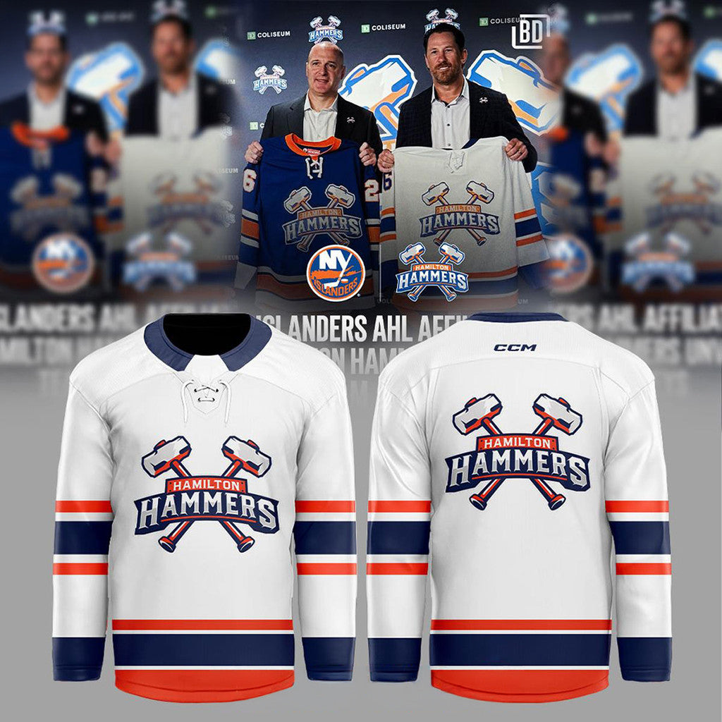 Hamilton Hammers Home Merch Away 2026 Season Hockey Jersey Birthday Gifts For Fans - Loomnari