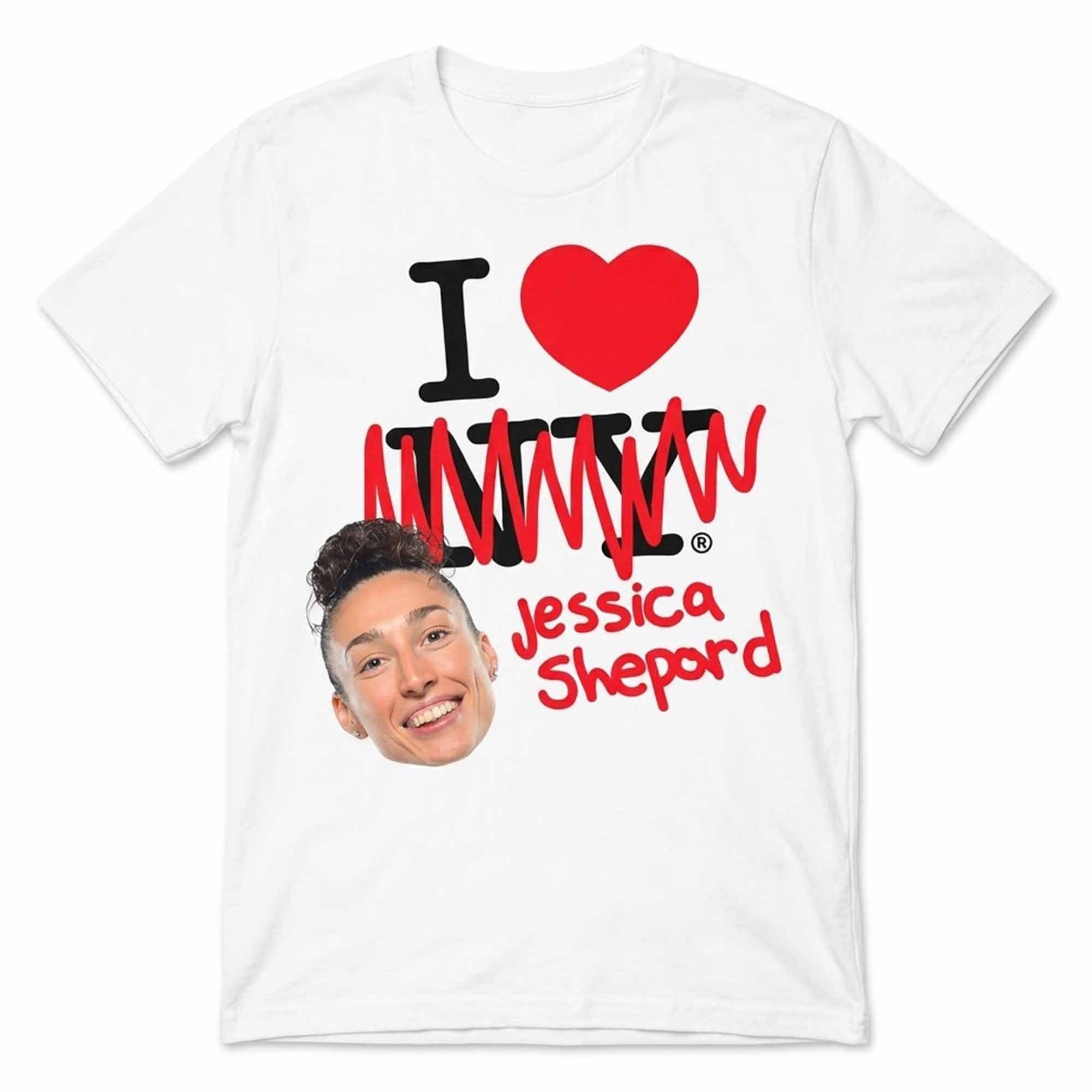 I Love NY Jessica Shepard Shirt Dallas Wings Merch 2026 Present For Basketball Fans - Loomnari