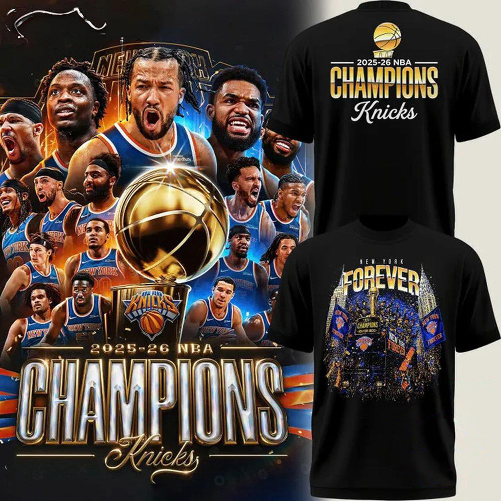 2026 Finals Champions New York Knicks T-Shirt Knicks Finals Merch Unique Gifts For Fans - Loomnari