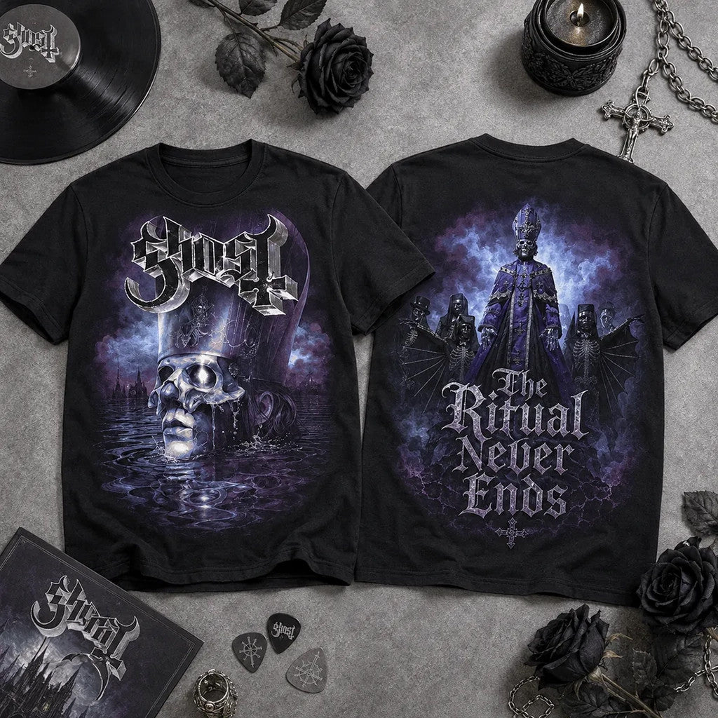 Ghost The Ritual Never Ends T-Shirt Ghost Merch Birthday Gifts For Him - Loomnari