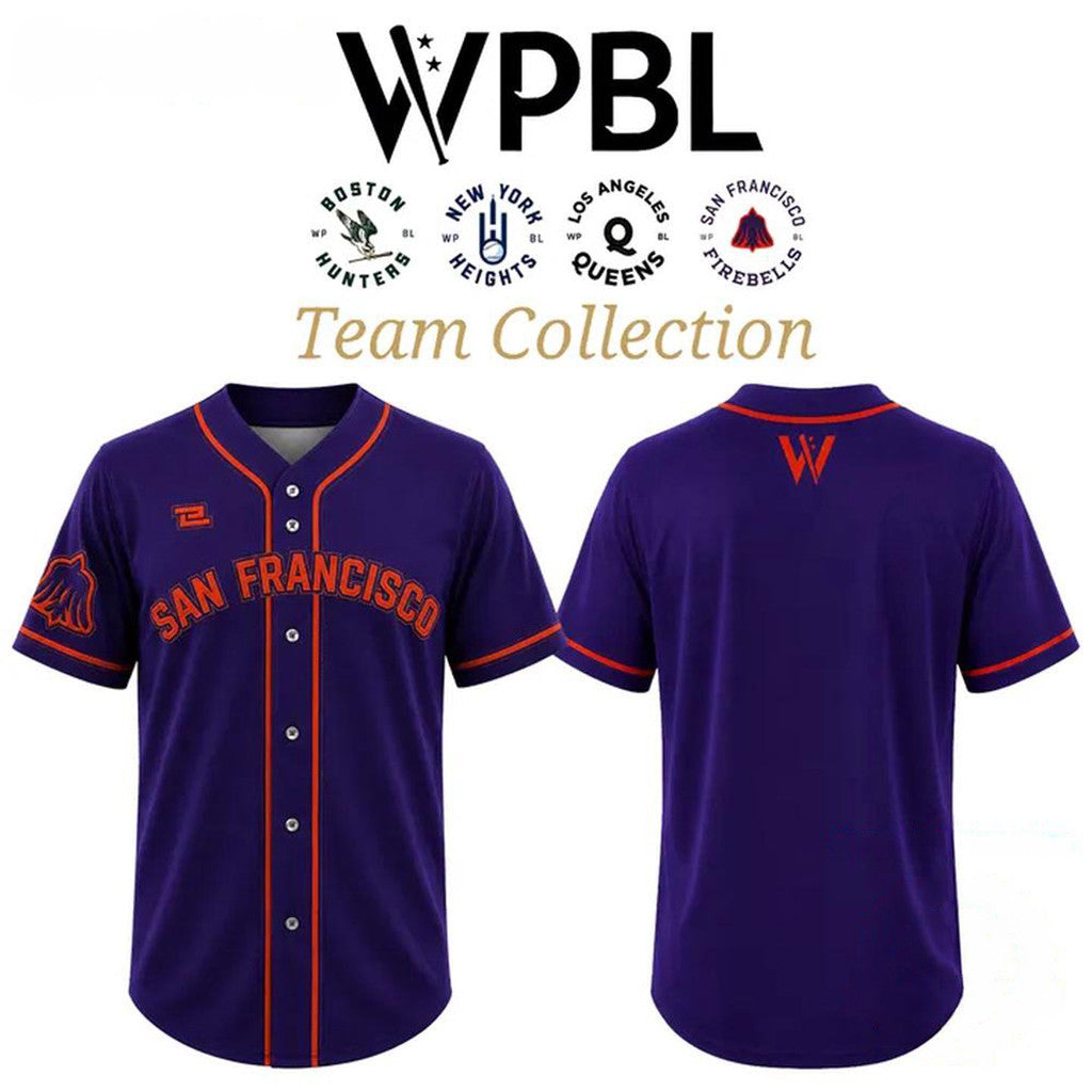 San Francisco Firebells 2026 Baseball Jersey San Francisco Merch Best Gifts For Him - Loomnari