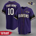 Personalized Baltimore Ravens Team Pride Baseball Jersey Baltimore Ravens Merch Gifts For Him - Loomnari