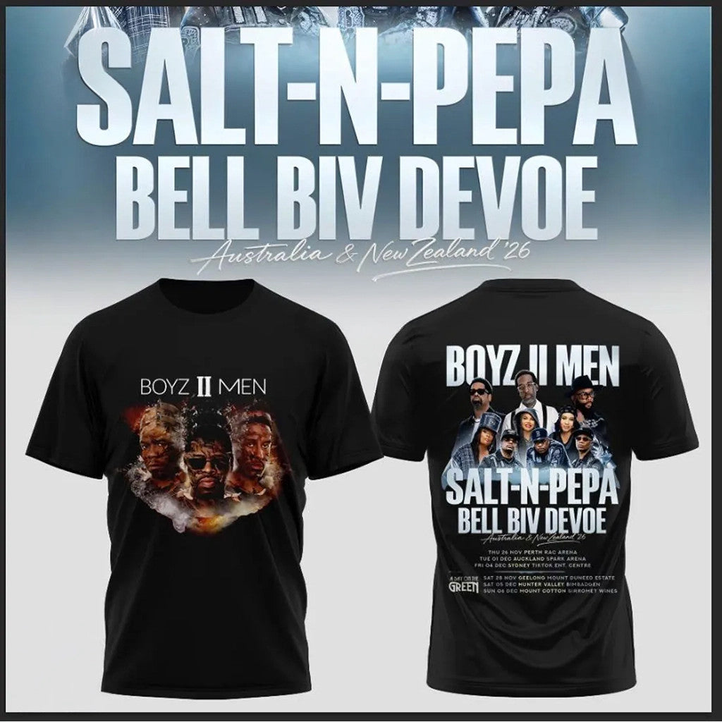 Boyz II Men Merch Salt-N-Pepa Bell Biv Devoe Australia 2026 T-Shirt Gifts For Fans - Loomnari