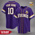 Personalized Minnesota Vikings Team Pride Baseball Jersey Minnesota Vikings Merch Gifts For Fans - Loomnari
