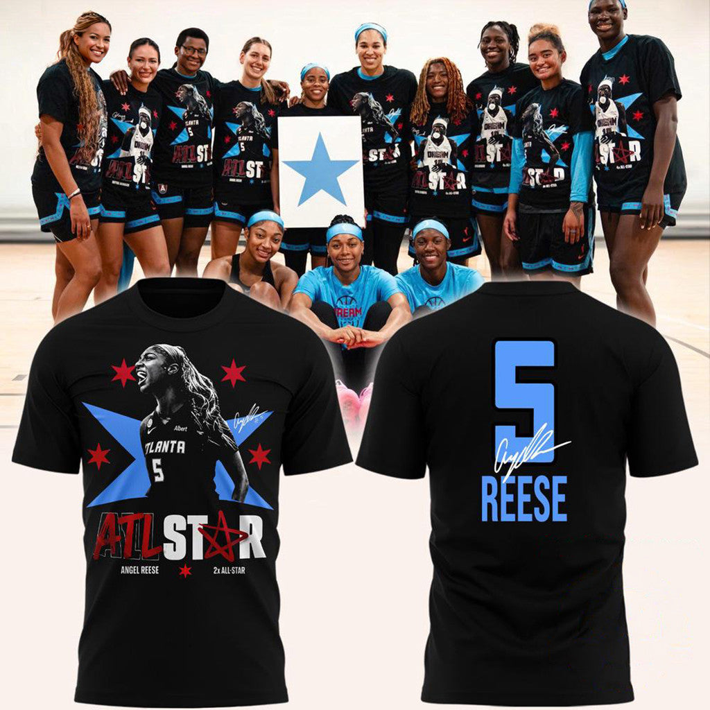 Atlanta Dream Angel Reese 2x ATL Star Signature 2026 T-Shirt Angel Reese Merch Gift For Fan - Loomnari