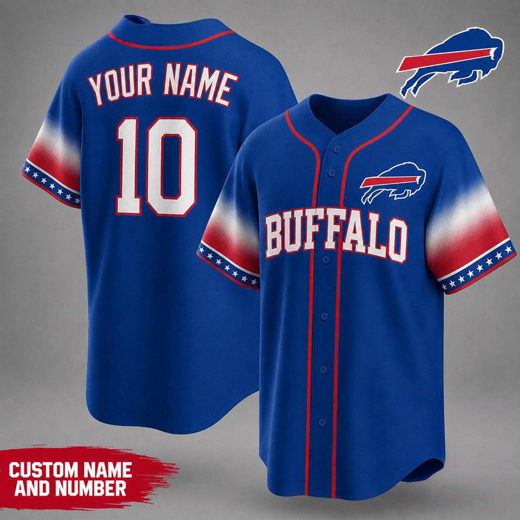 Personalized Buffalo Bills Team Pride Baseball Jersey Buffalo Bills Merch Gifts For Husband - Loomnari