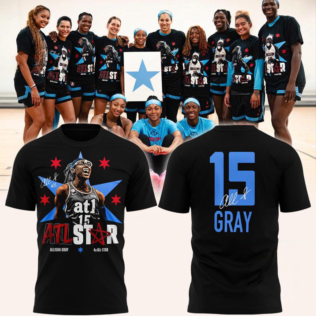 Atlanta Dream Allisha Gray 4x ATL Signature T-Shirt Allisha Gray Merch Gifts For Him - Loomnari