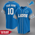 Personalized Detroit Lions Team Pride Baseball Jersey Detroit Lions Merch Unique Gift - Loomnari